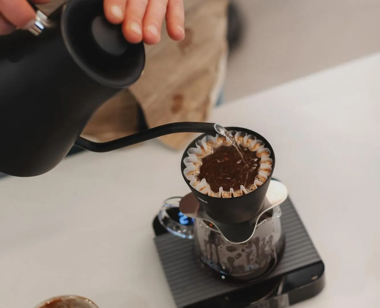 Man Met Bril Koffie Hotel Rotterdam