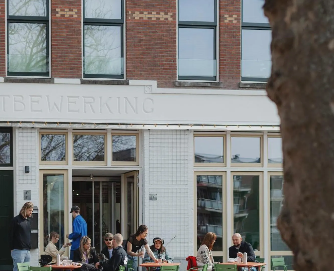 Man Met Bril Koffie Hotel Rotterdam
